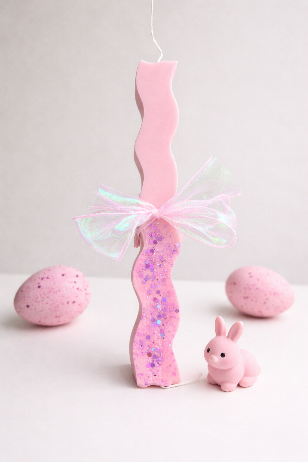 Pink glitter Λαμπάδα